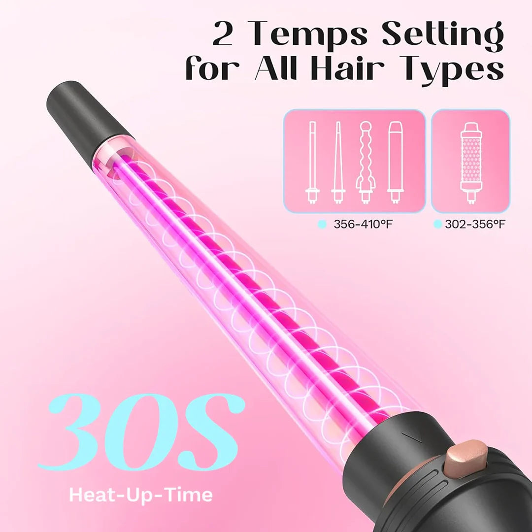 5-in-1 Professional Hair Styler Salon- Perfect Curls at Home in Minutes