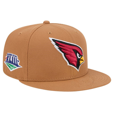 Arizona Cardinals Caramel/Red Super Bowl XLIII Commemorative 59FIFTY Fitted