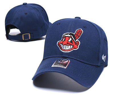 Cleveland Indians Navy/Red Dad Hat