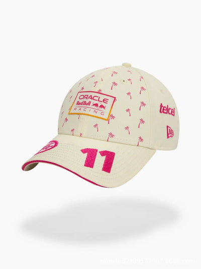 Oracle Red Bull Racing Sergio Perez Cream Pink Cap