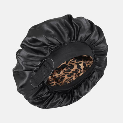 Adjustable Double-Layer Satin Hair Bonnet for Women