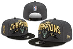 Milwaukee Bucks Dark Gray/Black NBA Champions 2021 - Milwaukee Bucks 9FIFTY Snapback