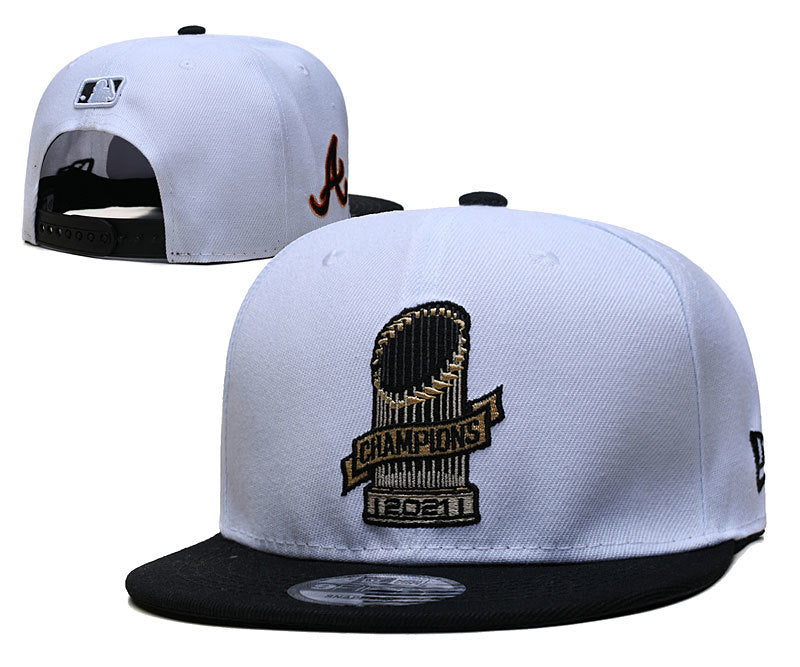 Atlanta Braves White/Black Atlanta Braves 2021 World Series Champions 9FIFTY Snapback