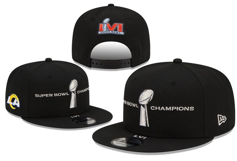 Los Angeles Rams Black/White Super Bowl LVI Champions 9FIFTY Snapback