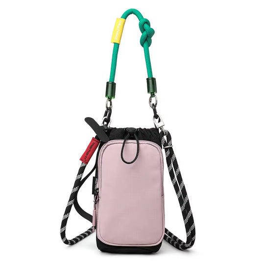 New Drawstring Bag Shoulder Adjustable Buckles Multiple Casual Storage Fashion Mini Sling Bag Unisex Minimalist Travel Commute