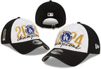 Los Angeles Dodgers Black/White 2024 World Series Champions 9TWENTY Strapback