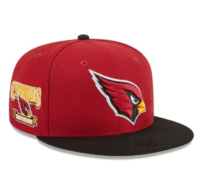 Arizona Cardinals Cardinal Red/Black NFC West Division patch series 59FIFTY Fitted