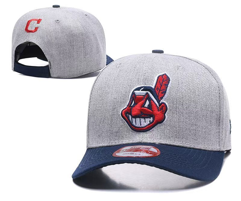 Cleveland Indians Gray/Navy Snapback