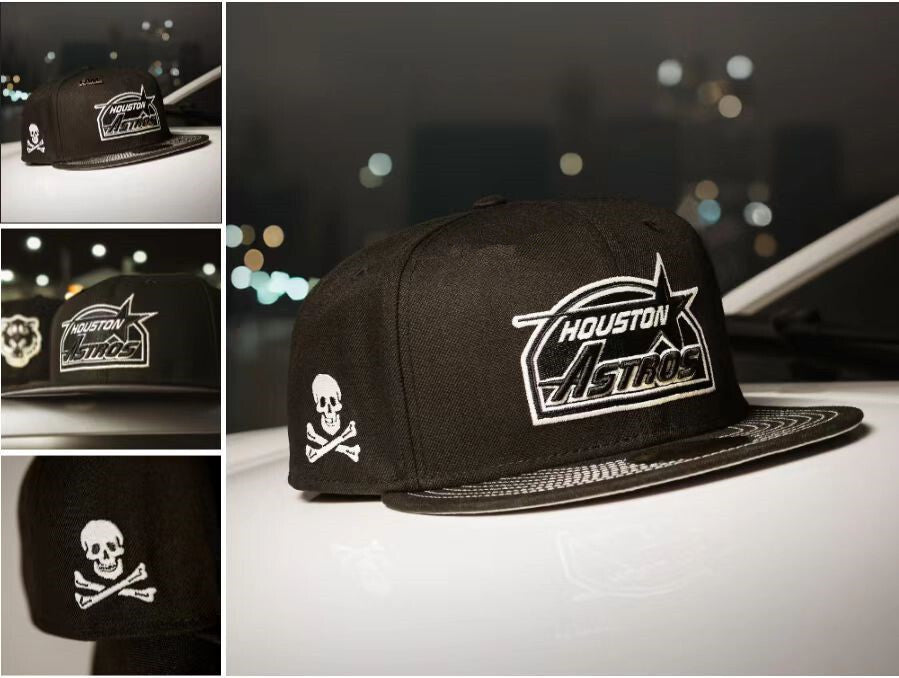 Houston Astros Black/White Edition caveira/skull - 9FIFTY Snapback