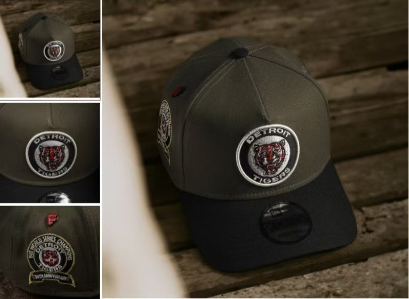 Detroit Tigers Military Green/Black 1968 World Series Champions 50th Anniversary 9FIFTY Snapback
