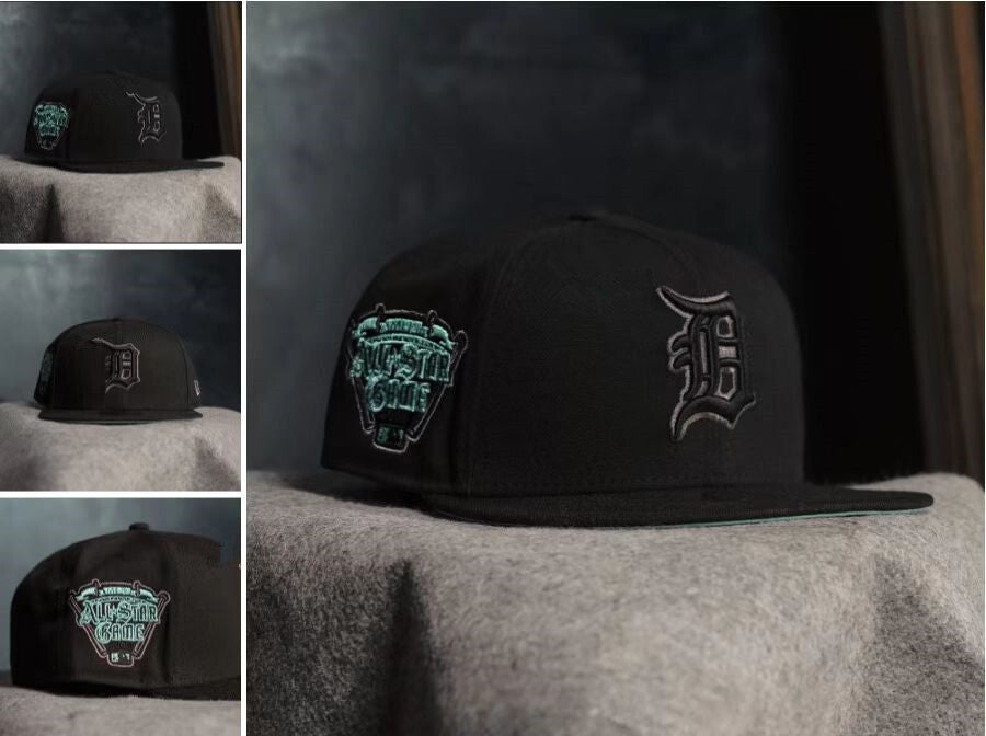 Detroit Tigers Black/Mint Green Green UV MLB All Star Game Detroit 59FIFTY Fitted