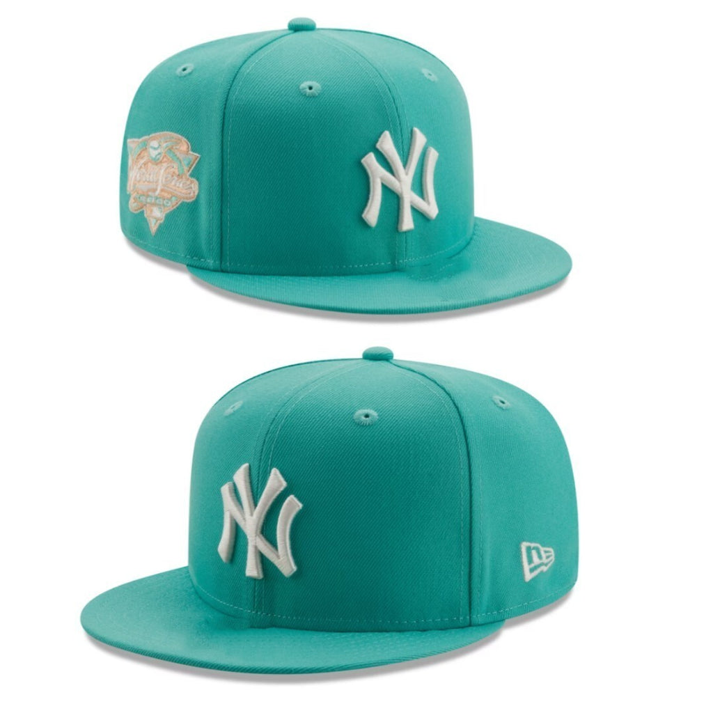 New York Yankees Turquoise/White World Series Commemorative - Edition 59FIFTY Fitted