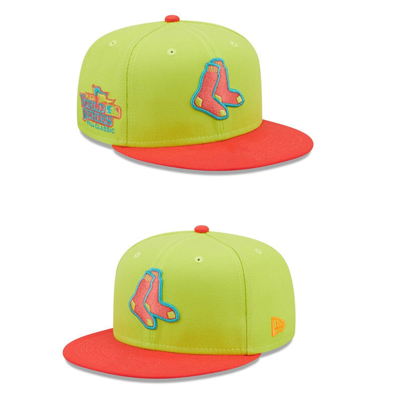 Boston Red Sox Lime Green/Orange World Series Fall Classic - Edition Special 59FIFTY Fitted