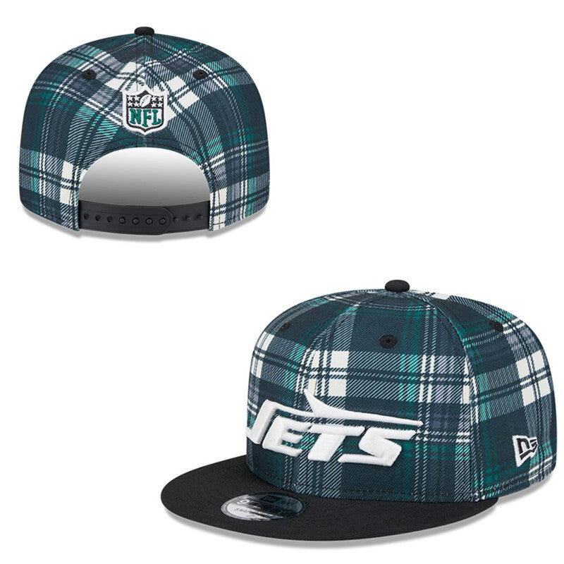 New York Jets Plaid Green Escuro/Black Plaid/Plaid Edition 9FIFTY Snapback