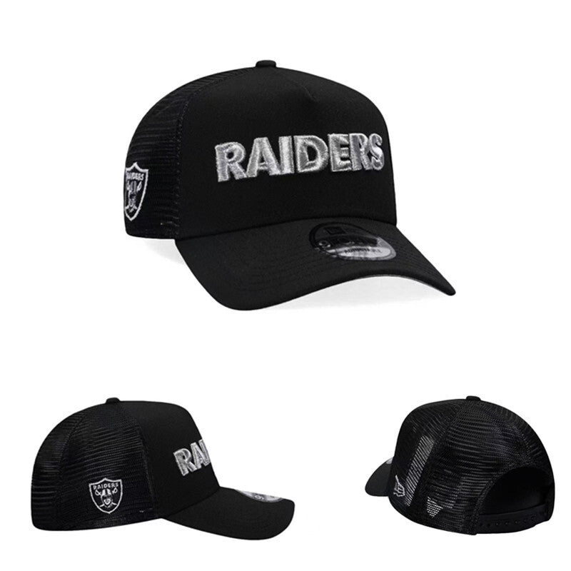 Las Vegas Raiders Black/Silver Trucker