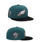 Philadelphia Eagles Green/Black NFL Kickoff 1999 59FIFTY Fitted