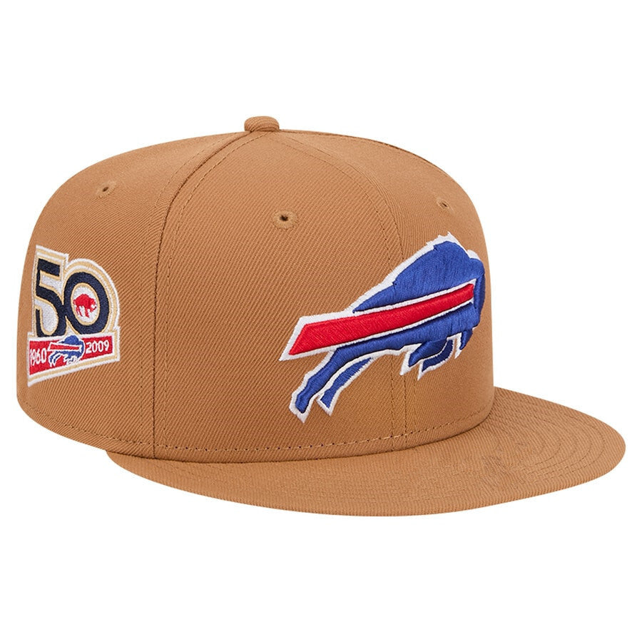 Buffalo Bills Caramel/Blue Buffalo Bills 50th Anniversary (1960-2009 59FIFTY Fitted