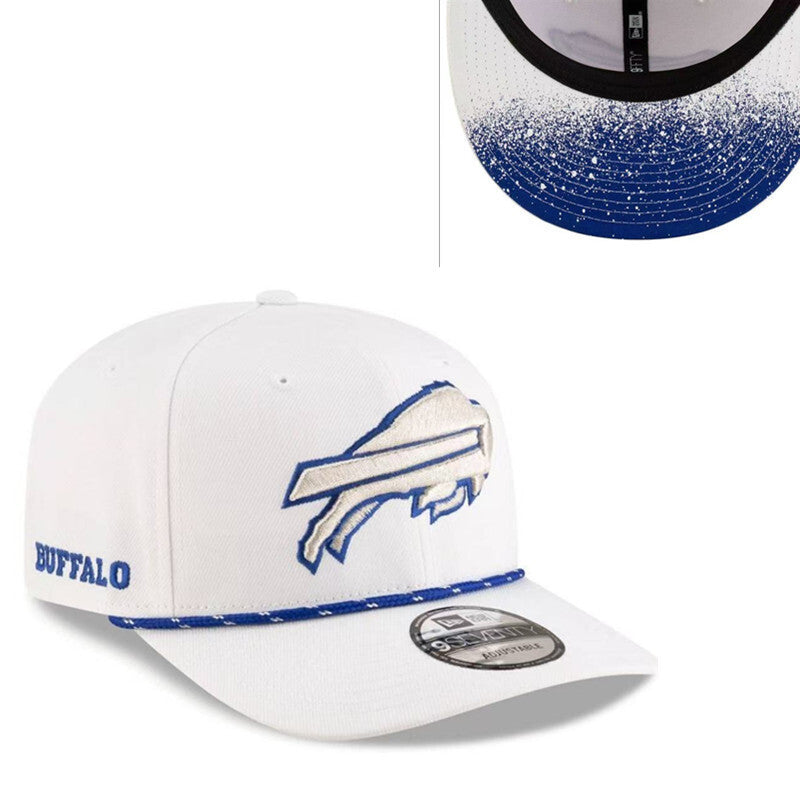 Buffalo Bills White/Royal Blue Sideline/Edition Special spray 9FIFTY Snapback