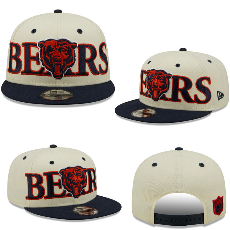 Chicago Bears Cream/Navy 9FIFTY Snapback