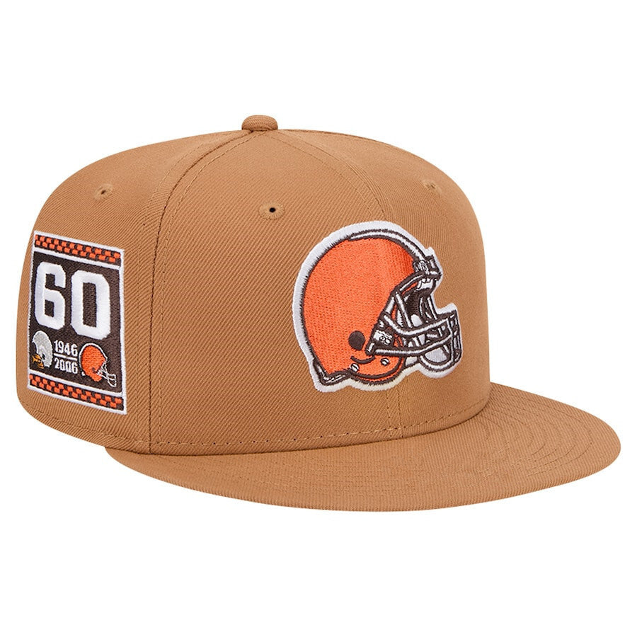 Cleveland Browns Caramel/Orange Cleveland Browns 60th Anniversary 1946-2006 59FIFTY Fitted