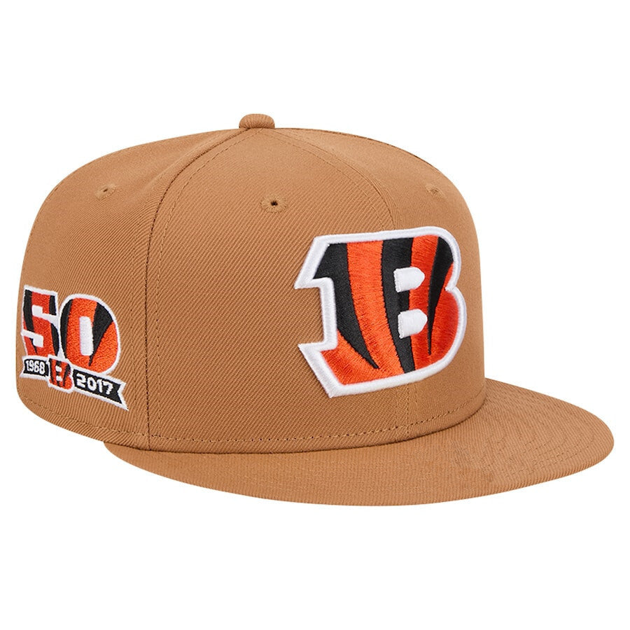 Cincinnati Bengals Caramel/Orange Cincinnati Bengals 50th Anniversary 59FIFTY Fitted