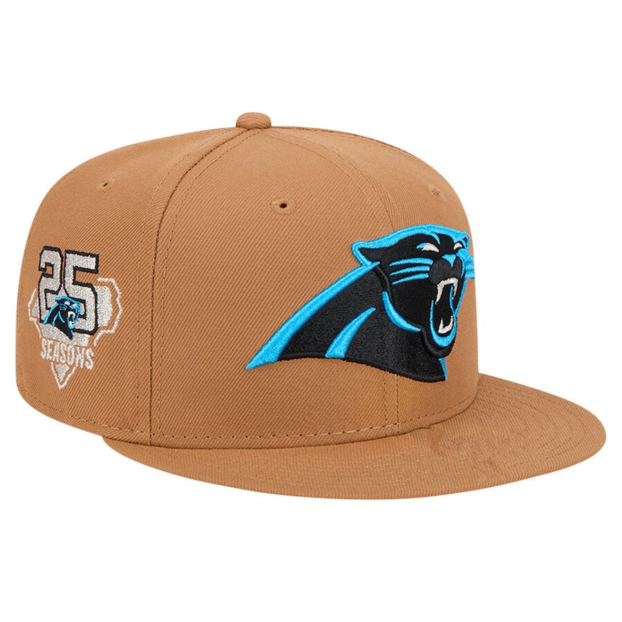Carolina Panthers Caramel/Light Blue Carolina Panthers 25 Seasons 59FIFTY Fitted