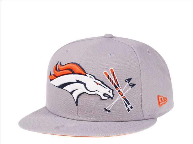 Denver Broncos Gray/Orange Edition ski/Colorado — esquis e bastões 59FIFTY Fitted