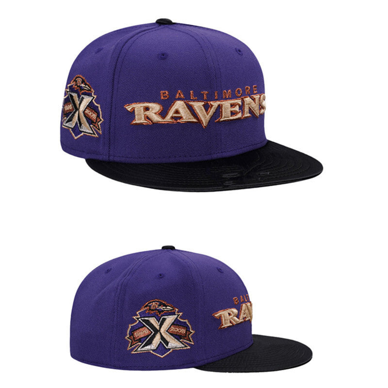 Baltimore Ravens Purple/Black Baltimore Ravens 10th Anniversary (1996-2005 59FIFTY Fitted
