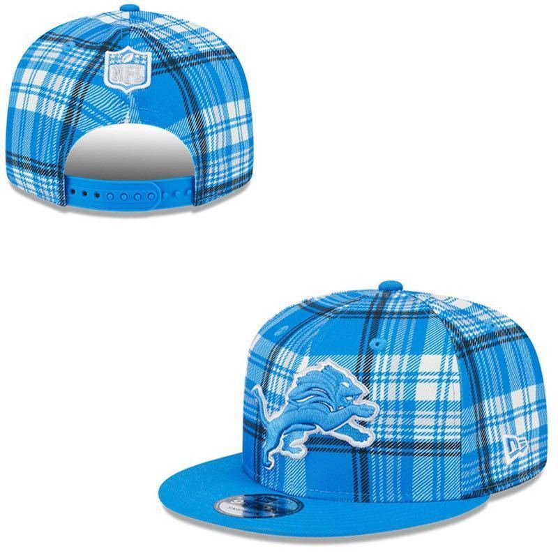 Detroit Lions Blue/White Plaid/Plaid Edition 9FIFTY Snapback