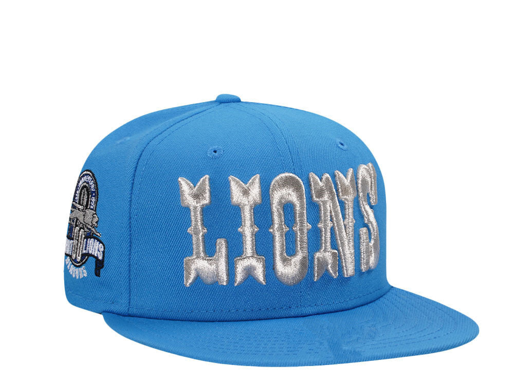 Detroit Lions Blue/Silver Detroit Lions Anniversary Edition Snapback