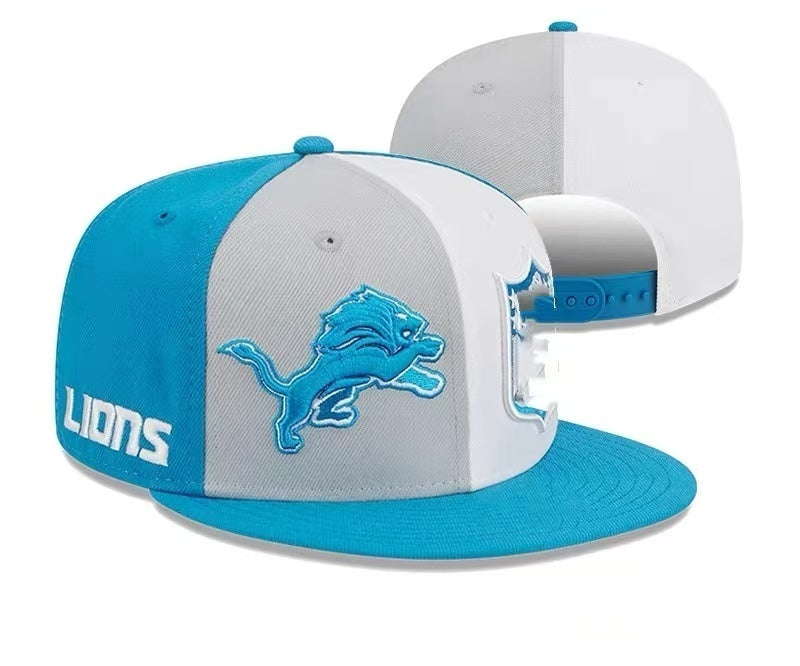 Detroit Lions Blue/Gray NFL Sideline/Draft collection (painel 9FIFTY Snapback