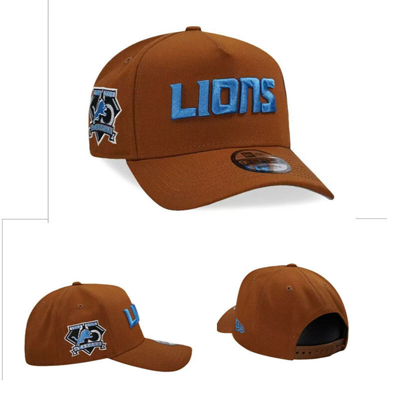 Detroit Lions Brown/Blue Detroit Lions 75th Anniversary 9FORTY Adjustable