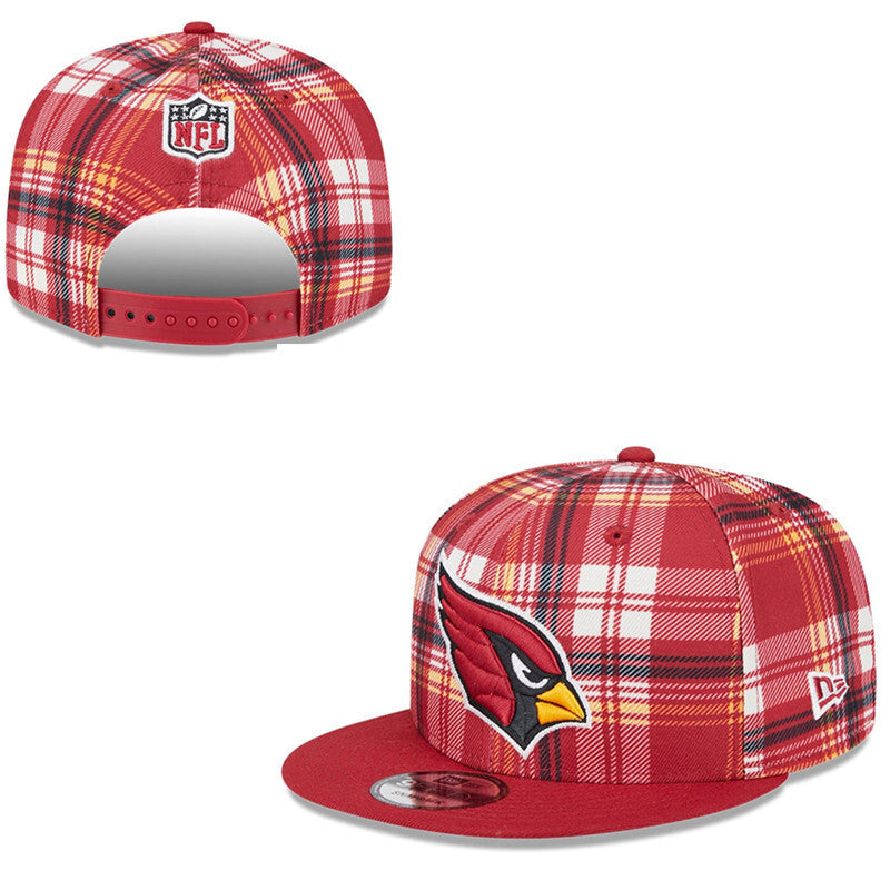 Arizona Cardinals Red/White Collection Plaid/Plaid NFL 9FIFTY Snapback