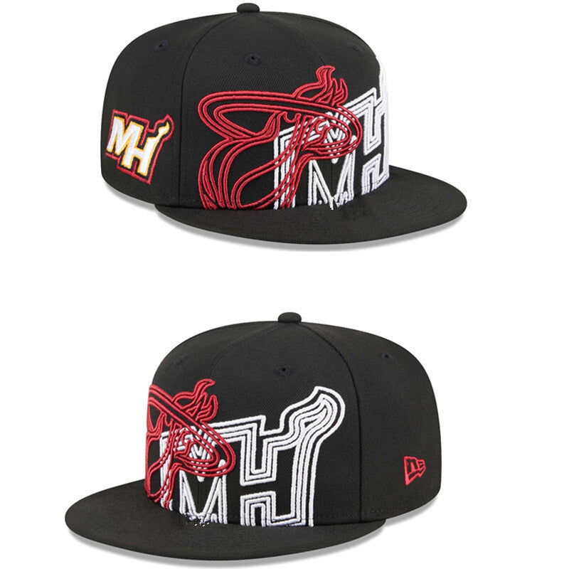 Miami Heat Black/Red NBA Draft / Tip-Off collection - design 59FIFTY Fitted