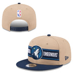Minnesota Timberwolves Beige/Navy 9FIFTY Snapback