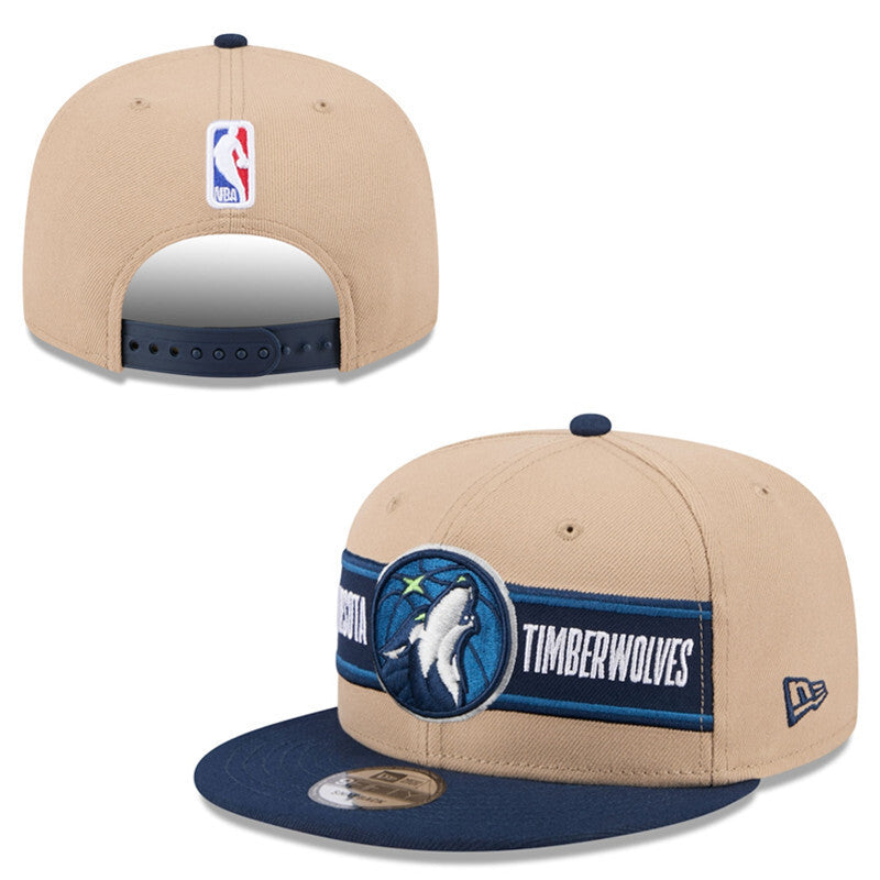 Minnesota Timberwolves Beige/Navy 9FIFTY Snapback