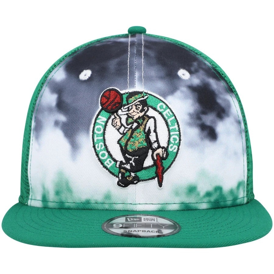 Boston Celtics Green/White Tie-Dye/Ink Dye Edition 9FIFTY Snapback