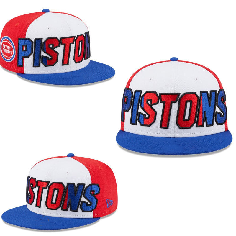 Detroit Pistons White/Royal Blue 59FIFTY Fitted