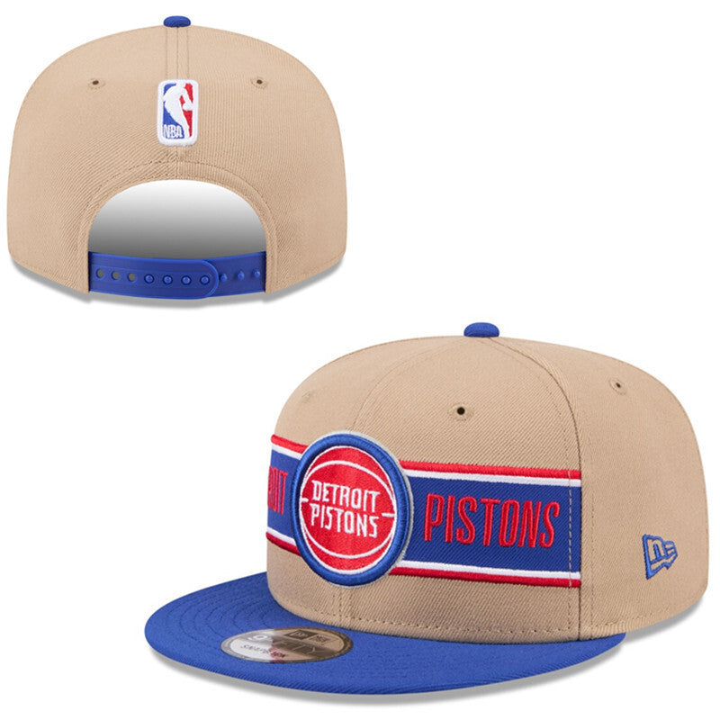 Detroit Pistons Khaki/Royal Blue 9FIFTY Snapback