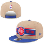Detroit Pistons Khaki/Royal Blue 9FIFTY Snapback