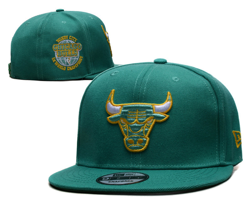 Chicago Bulls Green/Gold Windy City Chicago Bulls 6x World Champions 9FIFTY Snapback