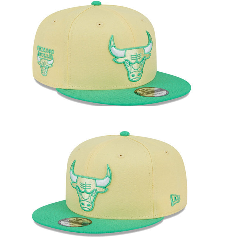 Chicago Bulls Light Yellow/Green 9FIFTY Snapback