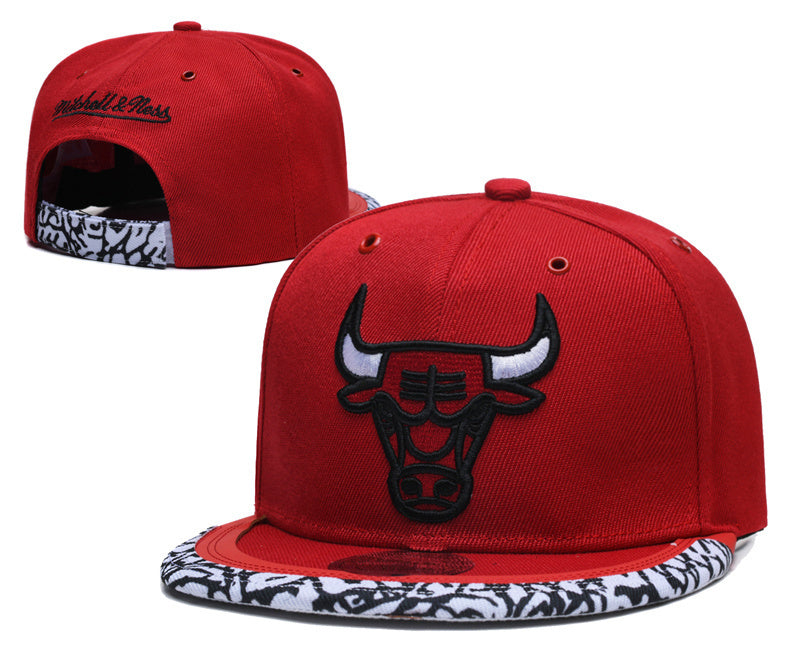 Chicago Bulls Red/White Air Jordan 3 Elephant Print - aba Snapback