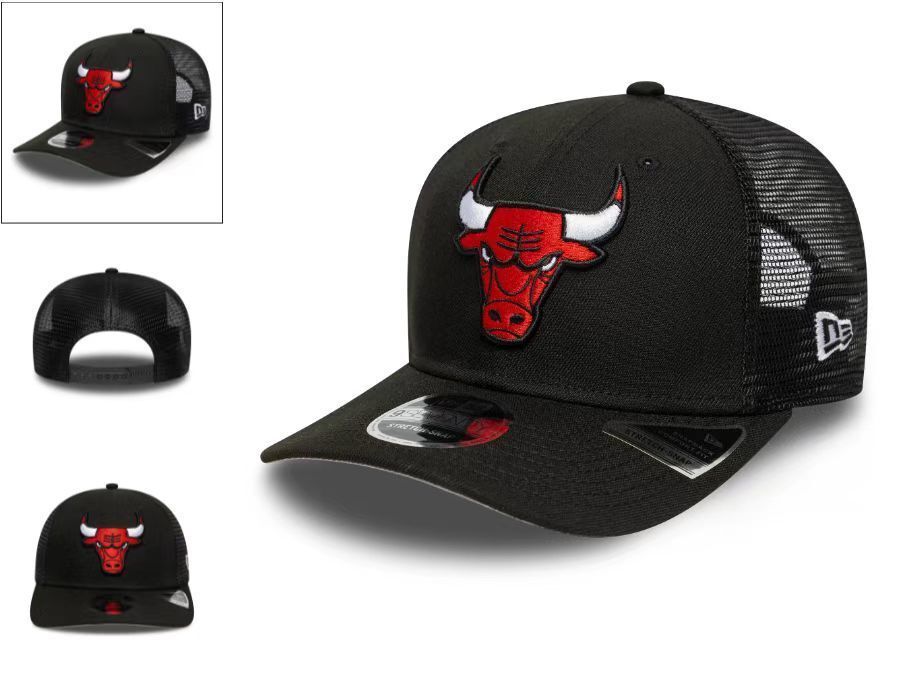 Chicago Bulls Black/Red Trucker