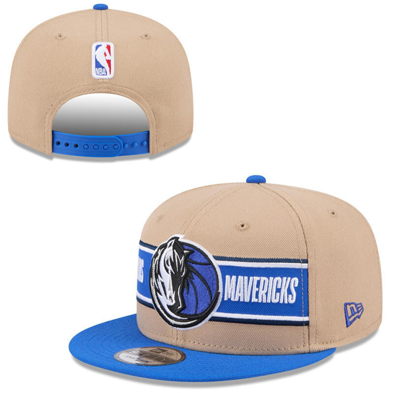 Dallas Mavericks Beige/Royal Blue 9FIFTY Snapback