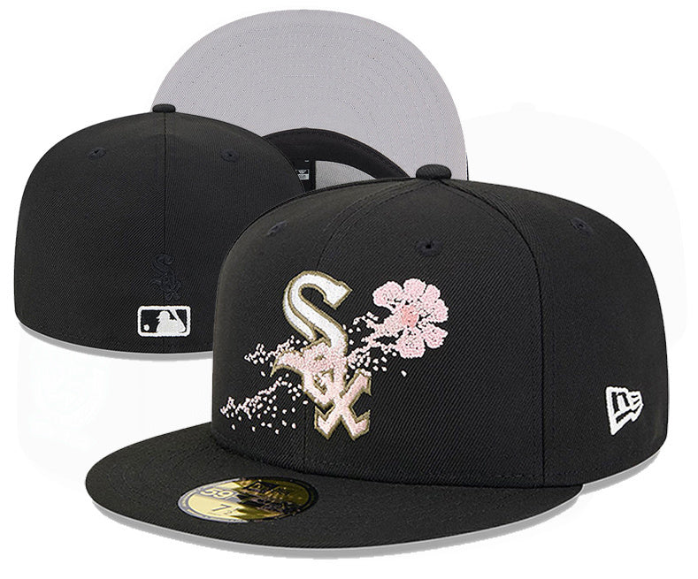 Chicago White Sox Black/White Cherry Blossom / Sakura Edition 59FIFTY Fitted