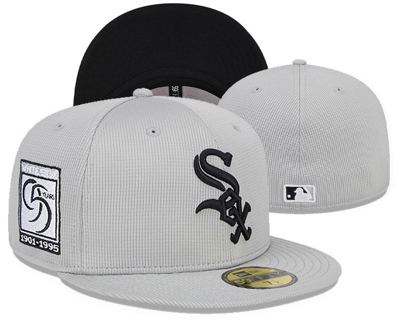 Chicago White Sox Gray/Black Chicago White Sox 95th Anniversary 1901-1995 59FIFTY Fitted