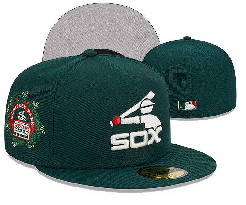 Chicago White Sox Dark Green/White Comiskey Park Commemorative / Holiday Edition 59FIFTY Fitted