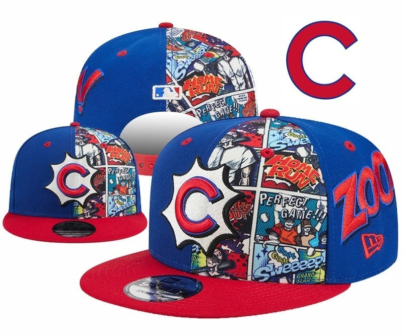 Chicago Cubs Royal Blue/Red Comic Book/MLB City Connect Edition 9FIFTY Snapback
