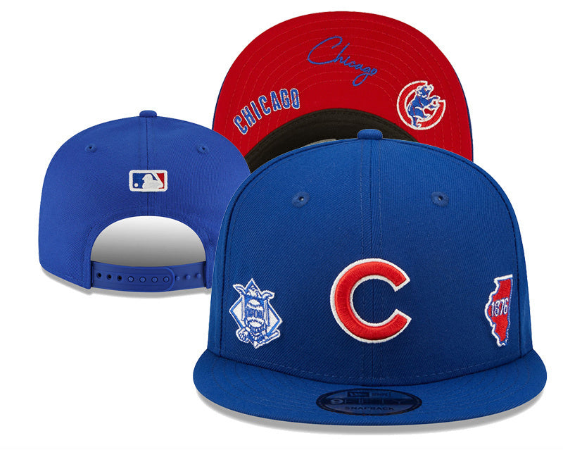 Chicago Cubs Royal Blue/Red City Connect/Identity Series múltiplos 9FIFTY Snapback